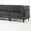4 - Piece Upholstered Tufted Corduroy Modular Corner Sofa with Pillow Back and Removable Flip-Tray Top Storage Ottoman -1561752580