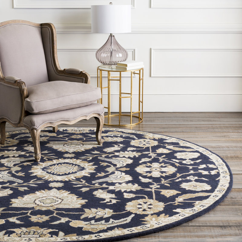 Arden Wool Oriental Indoor Rug, Round 9'9"