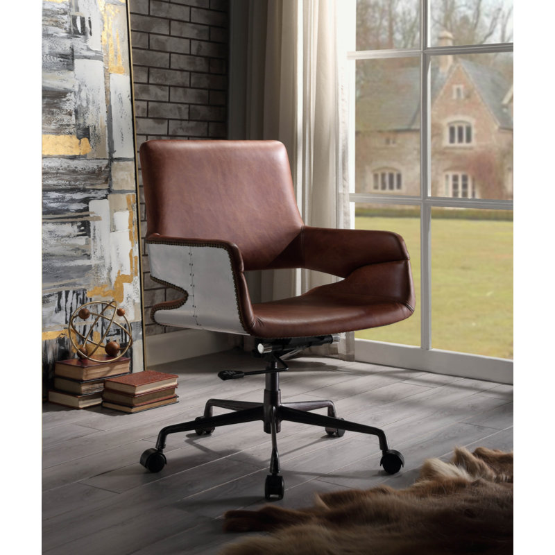 Leather Swivel Task Chair