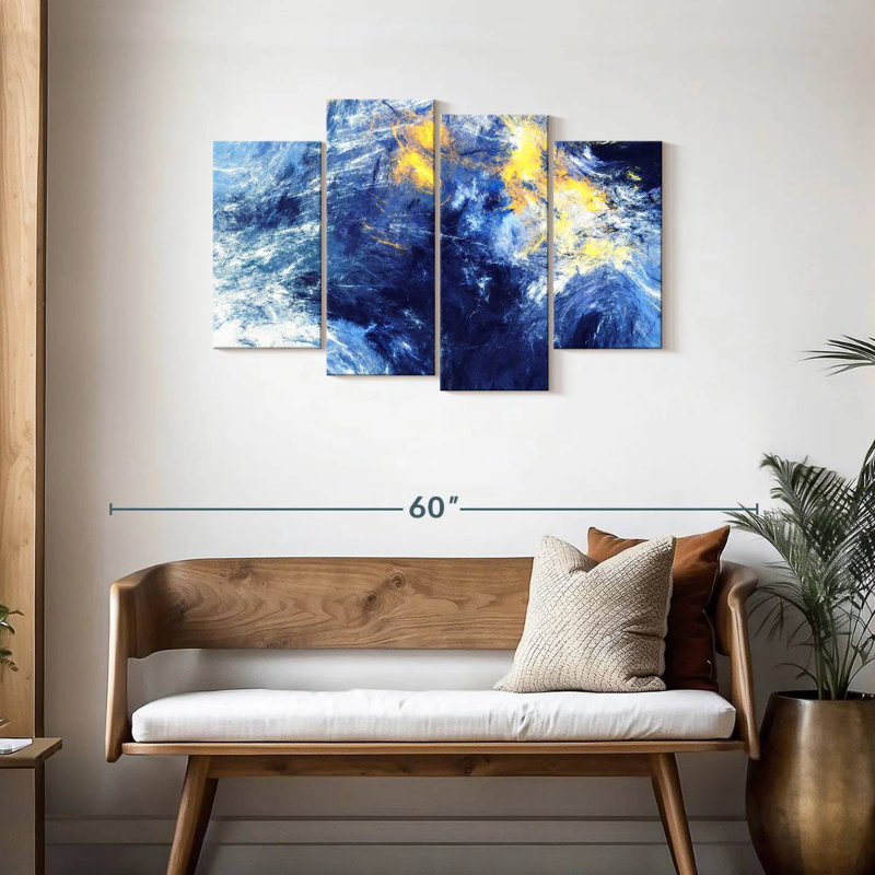 Blue And Yellow Abstract