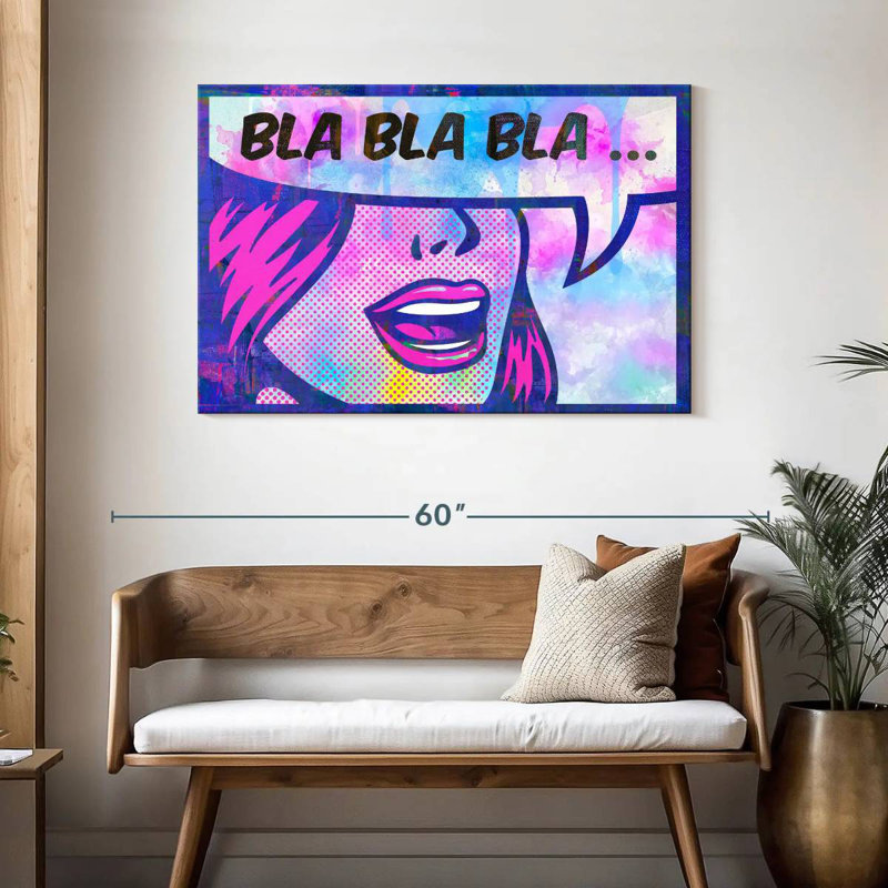Tergel Bla Bla Bla, 30" H x 45" W