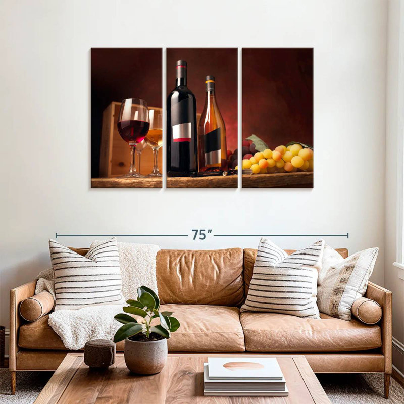 Yarlin Wine On The Table, 36" H x 57" W