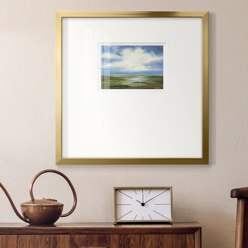 " Lighting The Way ", 21" H x 21" W x 1.25" D, Black framed paper