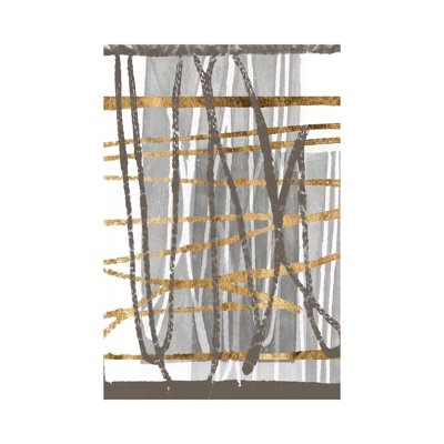 Golden Thread I 1 Piece Wrapped Canvas Wall Art
