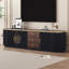 Meuble télé moderne blanc, centre de divertissement spacieux en MDF avec rangement pour le salon-1578269095