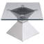 Chrome 3-piece Rectangular Coffee and End Table Set