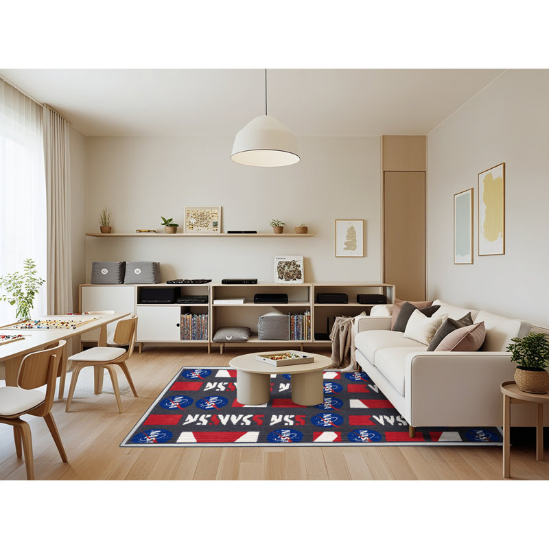Tapis mauve lavable à la machine, Rectangle 7 pi x 9 pi