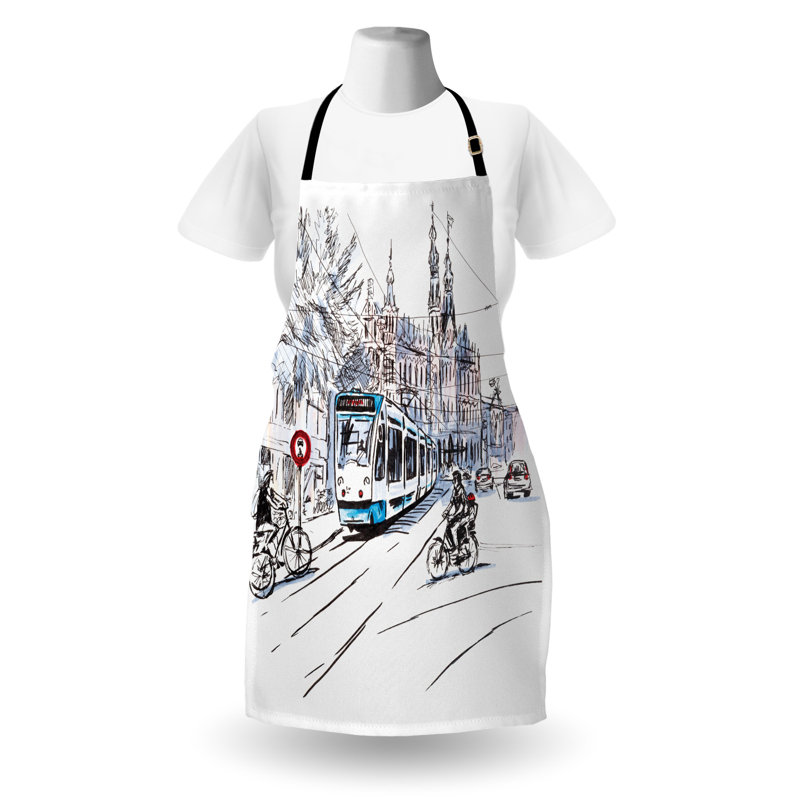 No Pattern Bib Apron