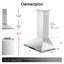 36 po Hotte de cuisine murale convertible 900 CFM en acier inoxydable avec 4 vitesses, geste et télécommande-121674763-121427123