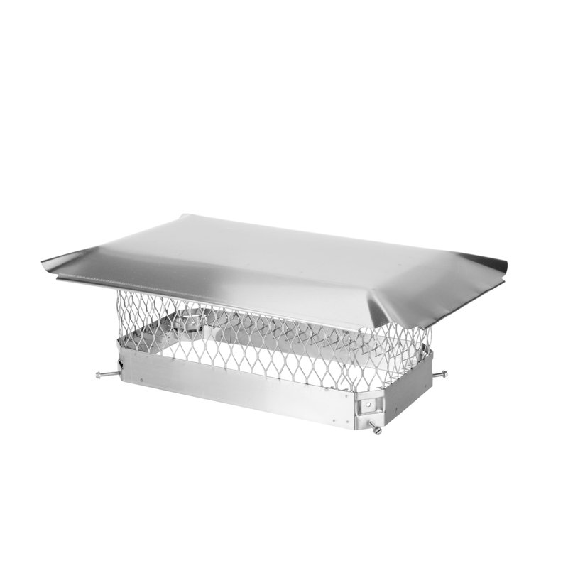 Bouchon de cheminée coulissant en acier Gussie, 9 po x 18 po