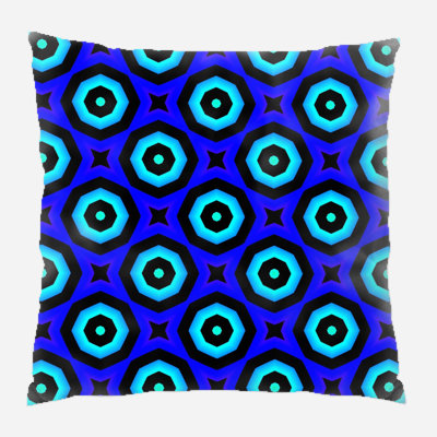 Housse de coussin à motif carré