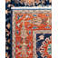 Tapis unique noué à la main Serapi - bleu, 6 pi 2 po x 9 pi 1 po