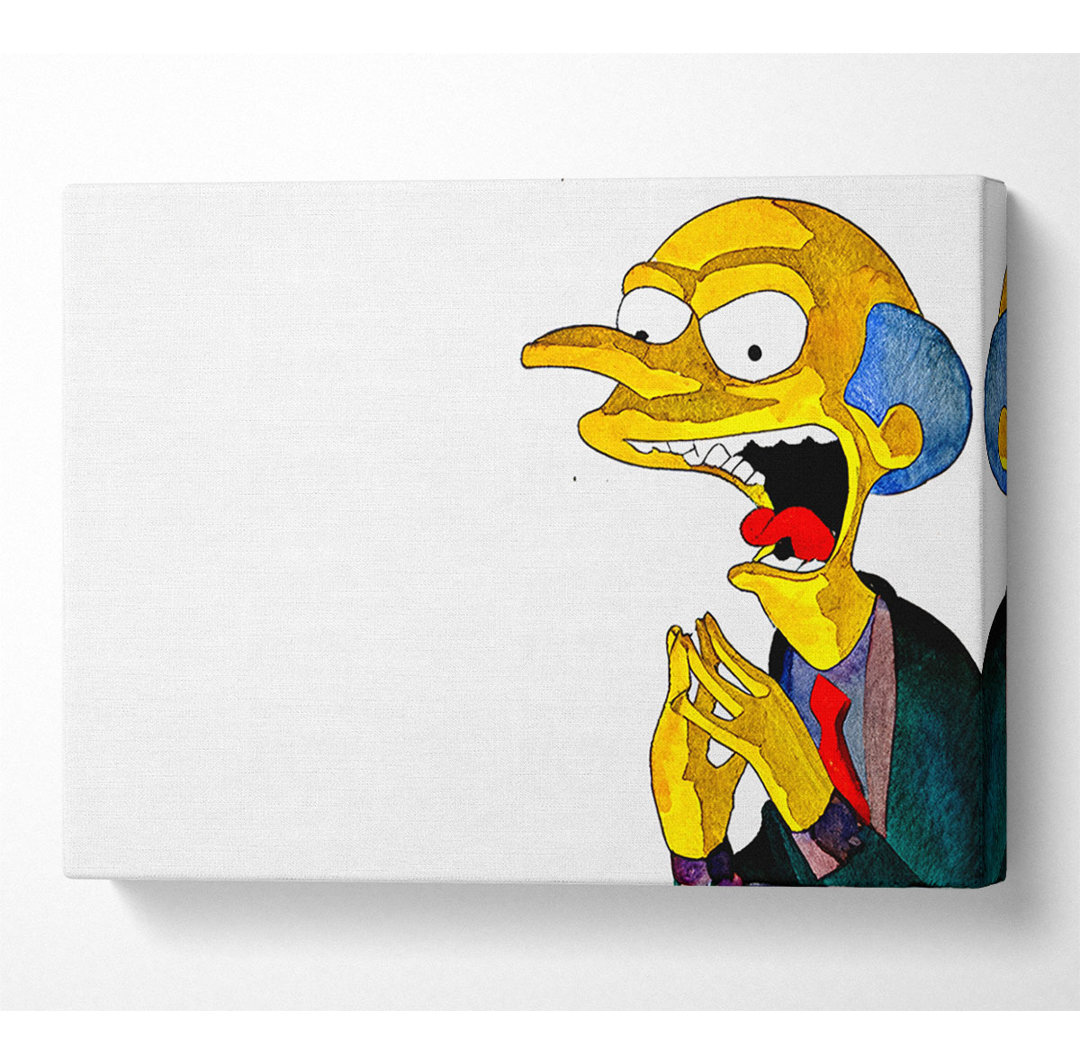 Die Simpsons Mr Burns - Leinwanddrucke