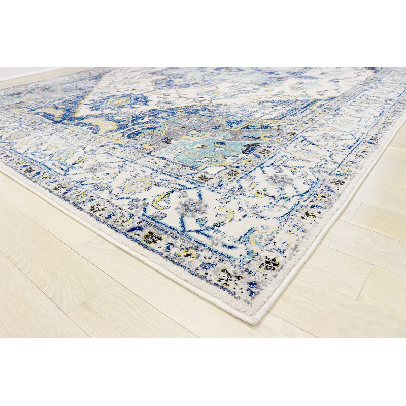 Handmade Chelsea Gray Synthetic 5' x 7' Stain-Resistant Area Rug