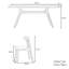 Ensemble de table de salle à manger rectangulaire léger et luxueux-102620044
