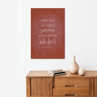 «Summer Collapsed In Fall Abstract Contemporary Summer Art»