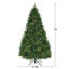 Arbre de Noël artificiel pin vert 7 pi avec 460 lumières colorées-63768299