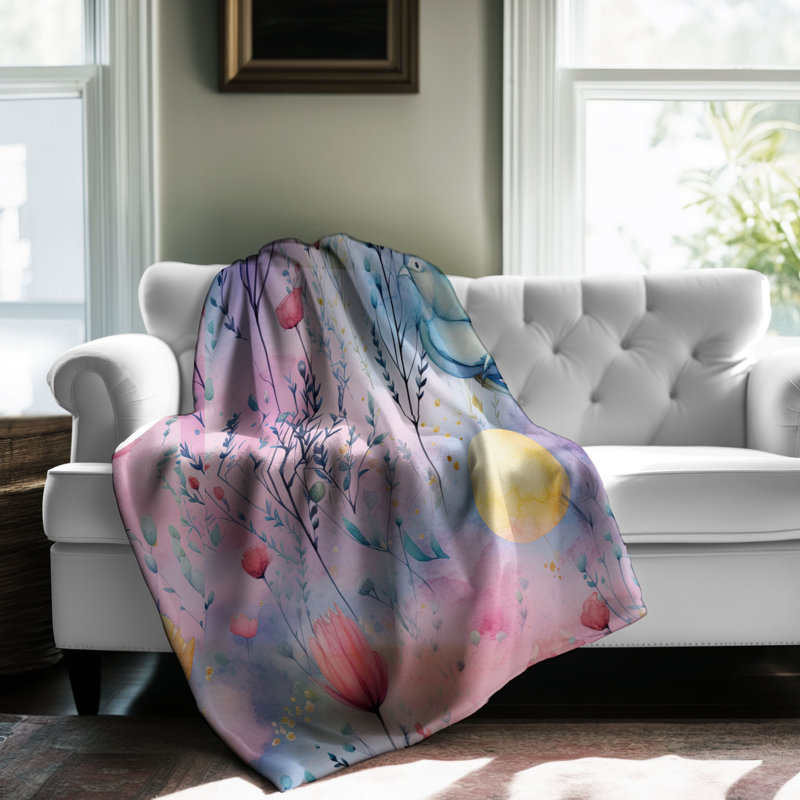 Jeté Ethereal Hues - 1 pièce de qualité supérieure Sherpa, 60 po x 80 po