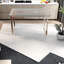 Table de salle à manger moderne en verre avec pieds en métal, style minimaliste 51 po pour la cuisine
