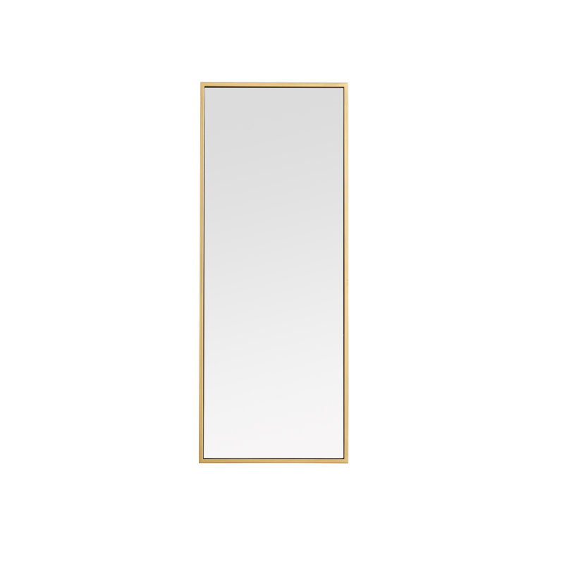 Miroir mural Sabine, 36 po x 14 po, Laiton