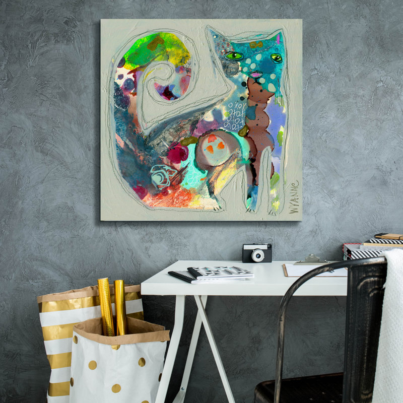 «Epic Graffiti» «Tailitude» par Wyanne, toile murale «Tailitude» par Wyanne, H 26 po x l 26 po