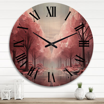 Horloge murale en bois massif Riveria
