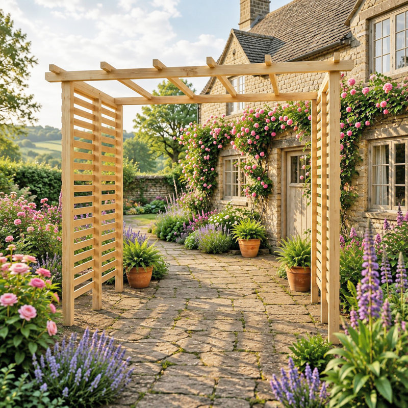 Ivy Garden Pergola with Sides