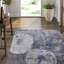 Spotlight Abstract Area Rug in Gray