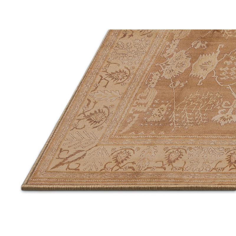 Tapis brun à motif oriental, Rectangle 2 pi x 3 pi
