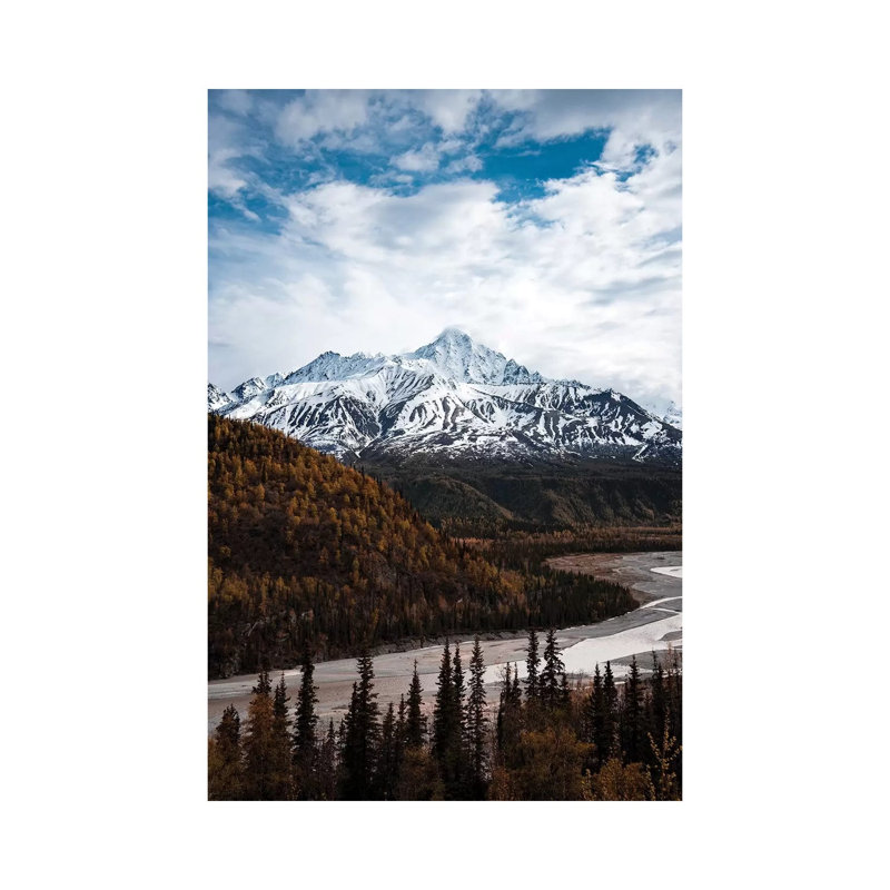 Alaskan Autumn 1 Piece Wrapped Canvas Wall Art, 30.48 cm H x 45.72 cm W