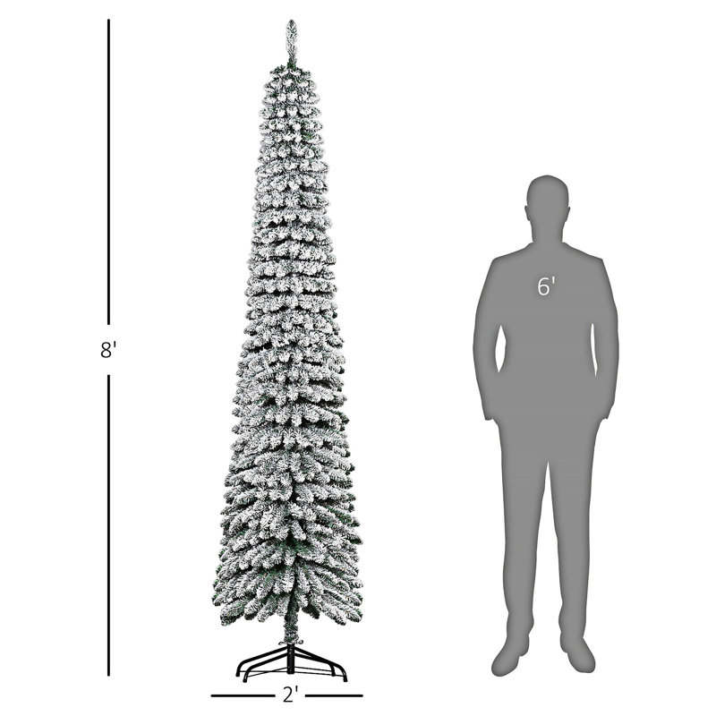 Arbre de Noël artificiel enneigé 8 pi de hauteur