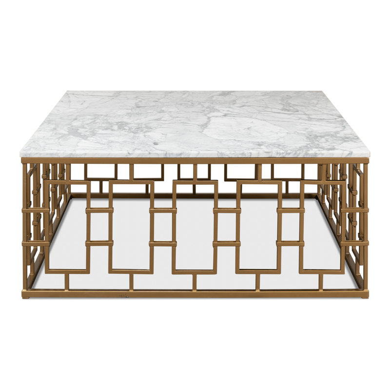 Brass Gate Solid Wood Coffee Table