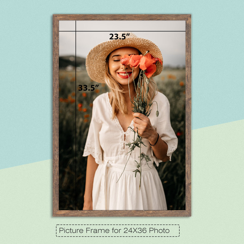 Khazeema Poster Frame 24x36 Brown Picture Frame