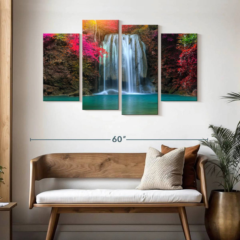 Chute d'eau Nicci Amazing Erawan, H 32 po x l 52 po