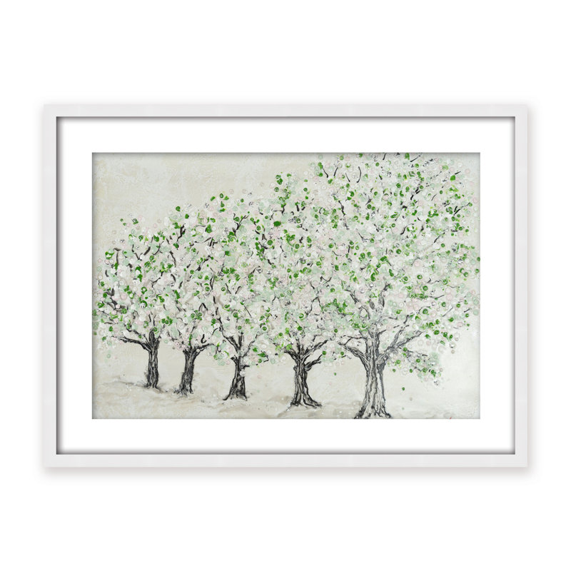 Nature Inspired "Springtime Serenity" Canvas Wall Art By , 30" H x 40" W, Framed Print, Brown