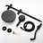 5-Setting Handheld Shower System With Dual Head - Matte Black Wall Mounted 1.8 Gpm Adjustable Spray Pattern Resists Corrosion Diverter Valve Included & Discoloration Slide Bar