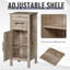 Armoire de salle de bain, armoire de rangement avec tiroir et tablette réglable