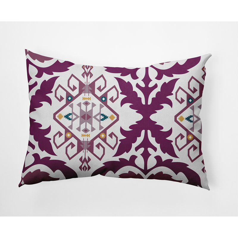 Housse et coussin rectangulaires d'extérieur Bombay, Violet