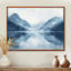 «Misty Morning Mountain Lake I», art mural paysage bleu-890610062-890610048