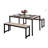 Kerre 4 - Person Solid Wood Top Four Leg Dining Set