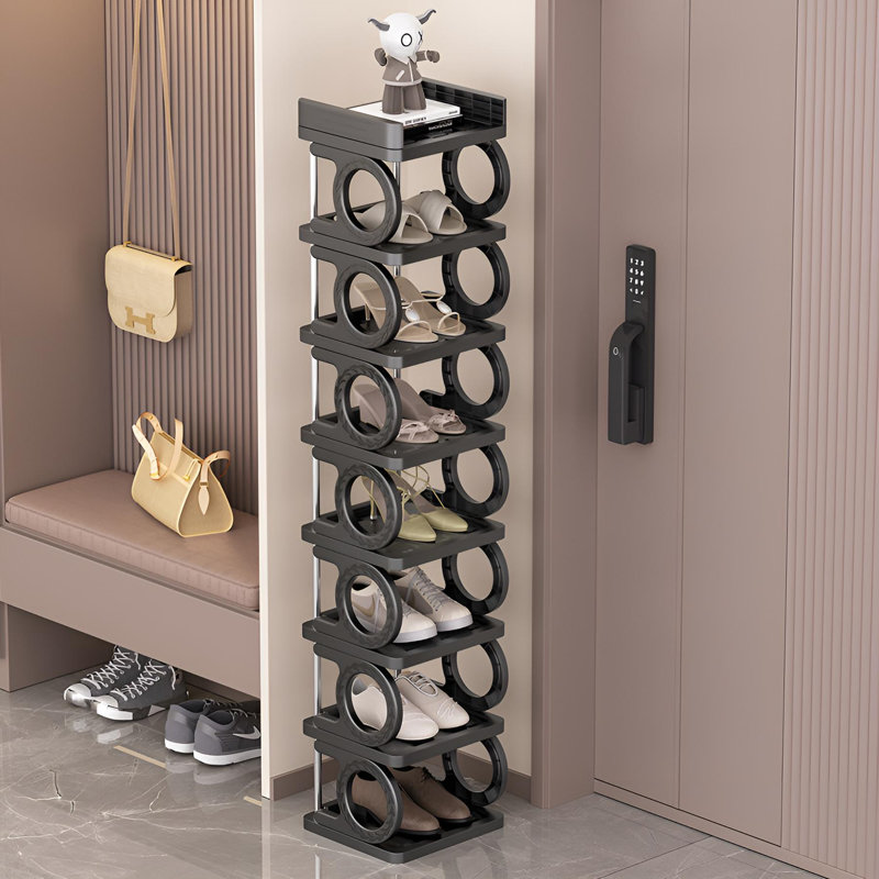 Small Shoe Storage Rack, Simple Multi-Layer Shoe Rack, Black