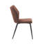 48cm H Polyester/Velvet Upholstered Metal Side Chair-93548700