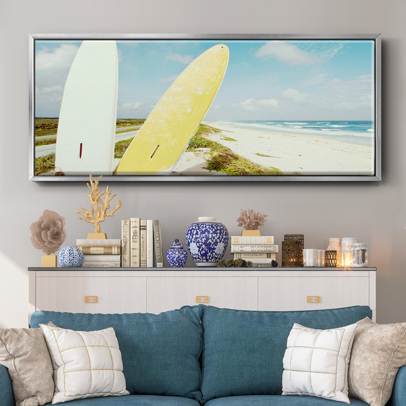 Plage de Pointe Morena - toile encadrée, H 12 po x l 30 po