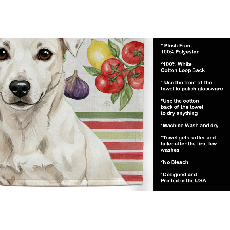 Serviette de cuisine White Jack Russell Terrier, White Jack Russell Terrier