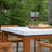Fleur Rectangular Outdoor Dining Table With Umbrella Hole , 38'' in. W 68'' in. D