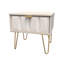 Allem 1 Drawer Bedside Cabinet (Ready Assembled)-1414202846