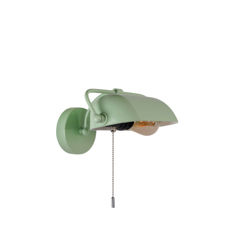 Lampe murale menthe avec corps en métal, hauteur de 19,0 pouces | Plaque de base de 4,7 po x 1,2 po | Interrupteur marche / arrêt, douille E27 (40 W maximum) | Éclairage intérieur élégant pour décor moderne, indice de protection IP20, ampoule non incluse
