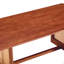 Table basse rectangulaire de style chinois en imitation de vent en rotin de couleur noyer, table basse rectangulaire en bois massif, petite table de salon familiale.