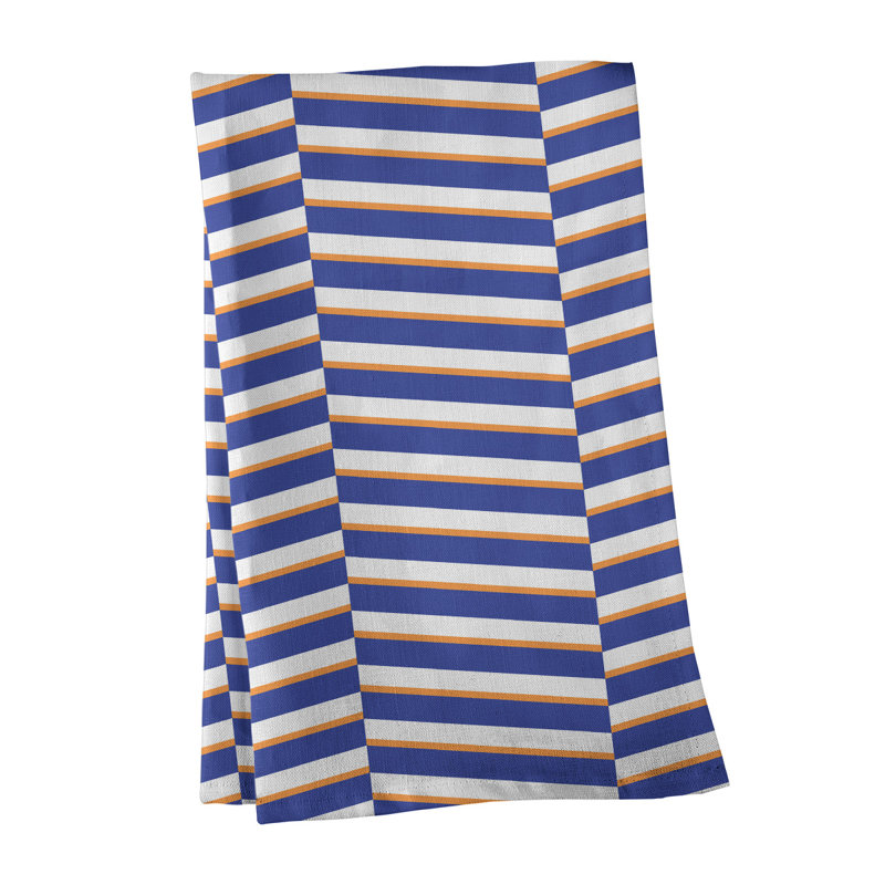 Jaya Tea Towel Kitchen Towel, Dark Blue/White, Poly Twill