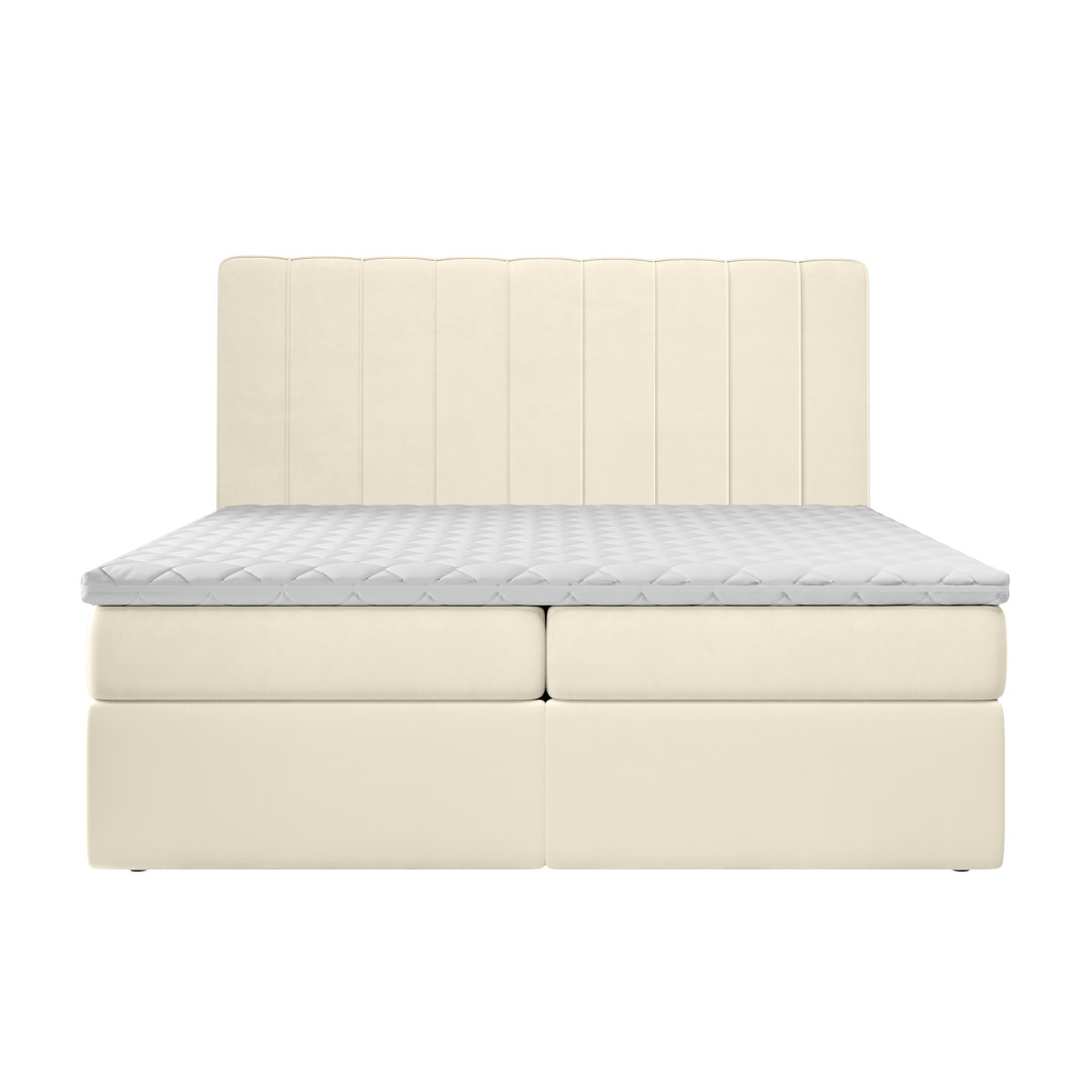 Boxspringbett Bobrow mit Topper und Bettkasten